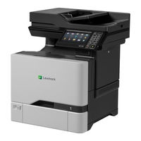 Lexmark CX725R Guide De L'utilisateur