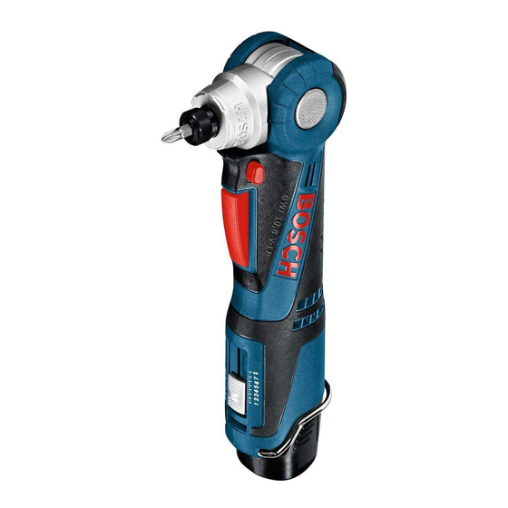 Bosch GWI 10,8 V-LI Professional Notice Originale