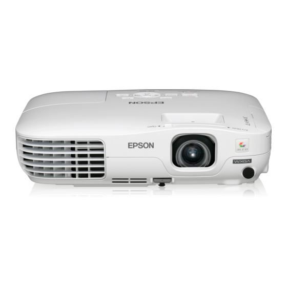 Epson EB-W8 Guide De L'utilisateur