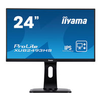 Iiyama ProLite XUB2493HS Mode D'emploi