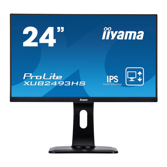 Iiyama ProLite XUB2493HS Mode D'emploi