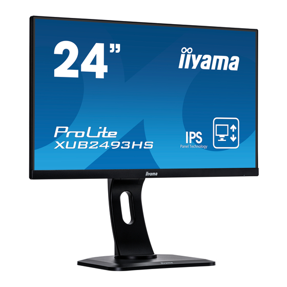 Iiyama ProLite XUB2493HS Mode D'emploi