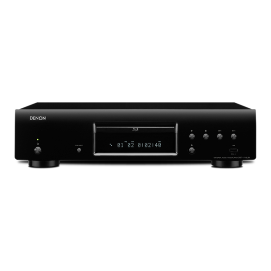 Denon DBT-1713UD Mise En Route