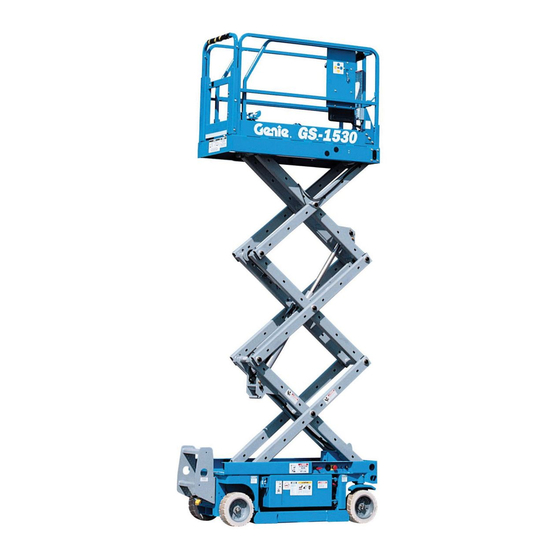 Genie GS-1530 Manuel De L'opérateur Avec Consignes D'entretien
