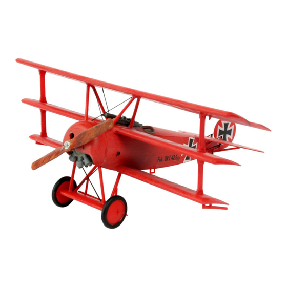 REVELL Fokker DR. 1 Mode D'emploi