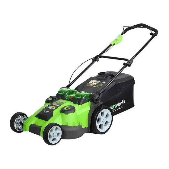 GreenWorks Tools G40LM49 Manuel D'utilisation