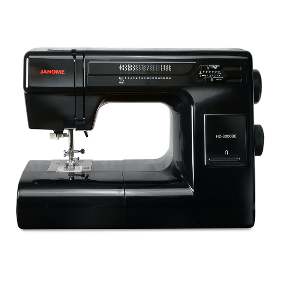 Janome hd3000-be Manuels