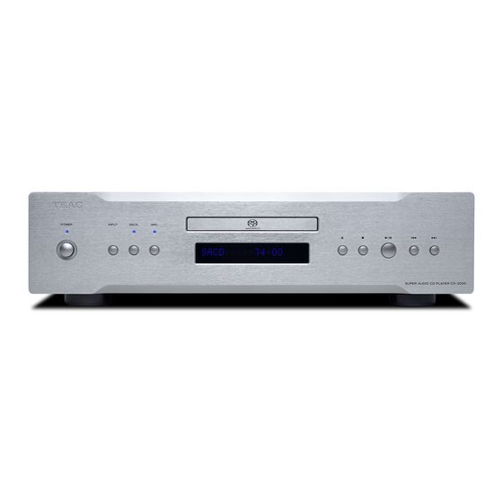 Teac CD-3000 Mode D'emploi