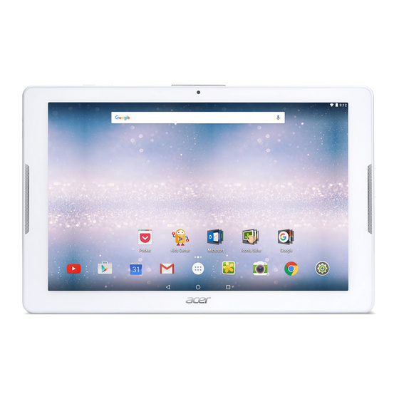 Acer Iconia One 10 Mode D'emploi