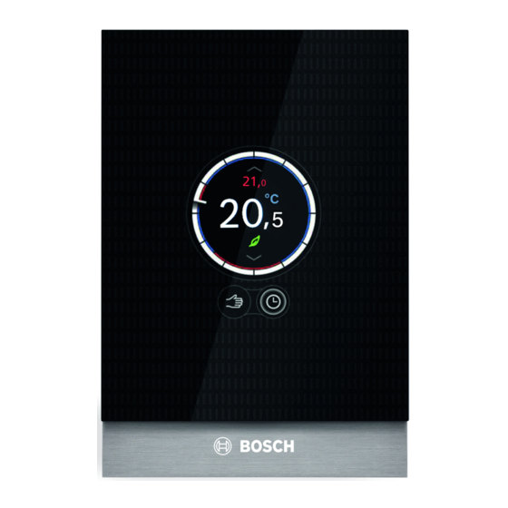 Bosch JUNKERS Control CT 100 Manuel D'installation Et D'utilisation