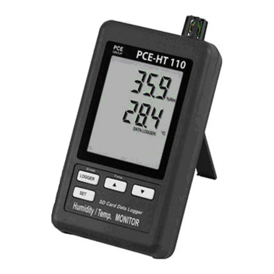 PCE Instruments PCE-HT 110 Notice D'emploi