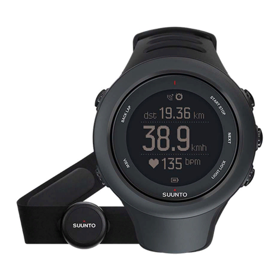 Suunto AMBIT3 SPORT 2.5 Guide D'utilisation