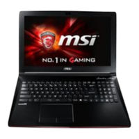 MSI GL62 6QD-487-FR Manuel D'utilisation