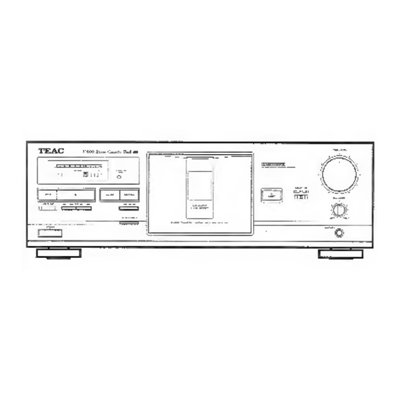 Teac V-600 Manuel Du Propriétaire