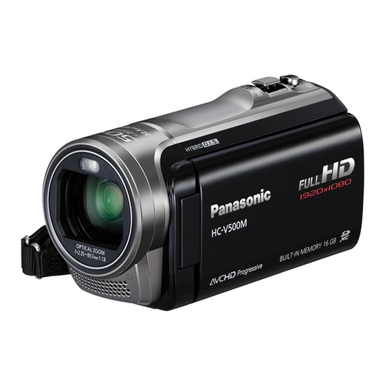 Panasonic HC-V500 Mode D'emploi