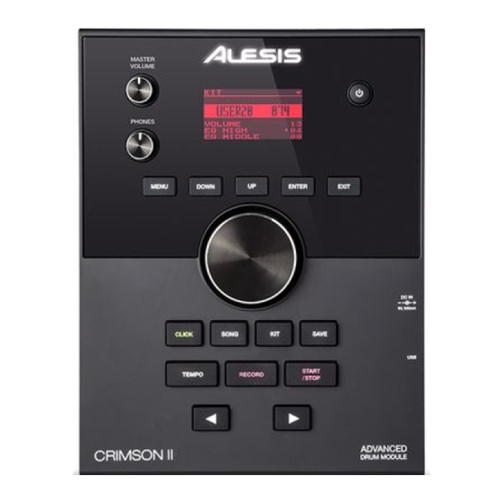 Alesis Crimson II Guide D'utilisation