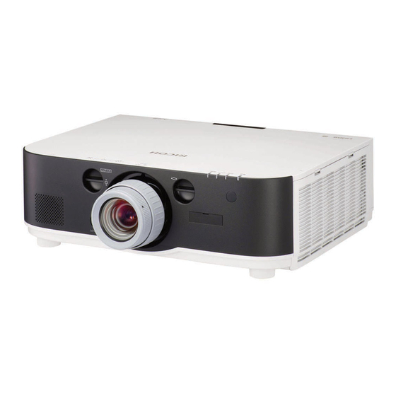 Ricoh PJ WU6181n Mode D'emploi