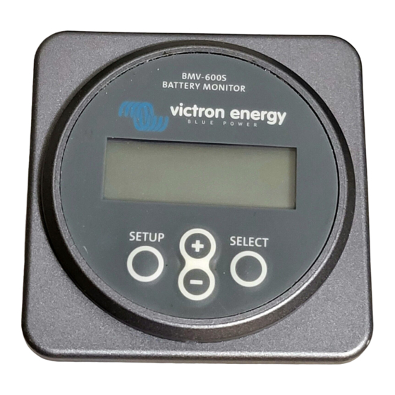 Victron energy BMV-600S Manuel