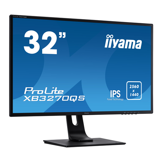 Iiyama ProLite XB3270QS Mode D'emploi