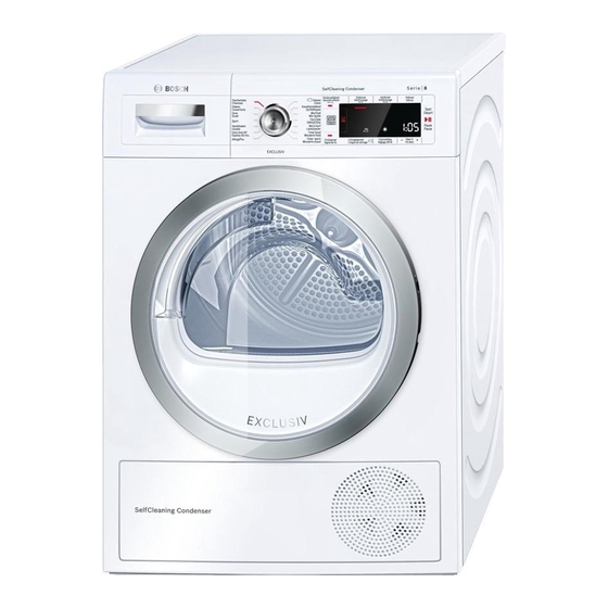 Bosch WTW87590FG Notice D'utilisation Et D'installation