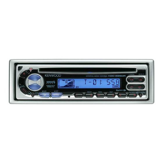 Kenwood KDC-MP225 Mode D'emploi