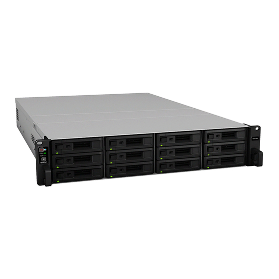 Synology RackStation RS3618xs Guide D'installation Matérielle