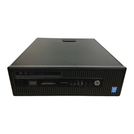 HP EliteDesk 700 G1 Guide De Référence