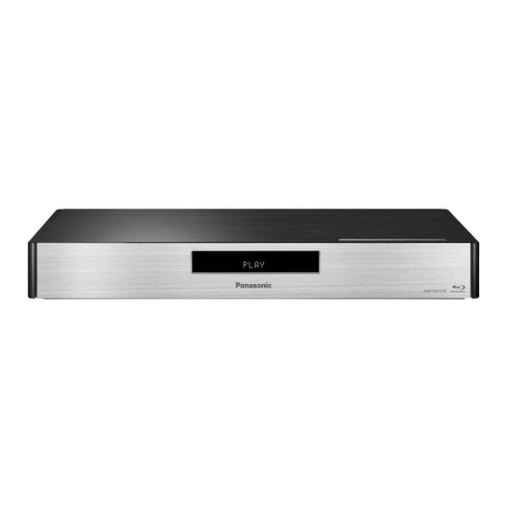 Panasonic DMP-BDT570 Mode D'emploi