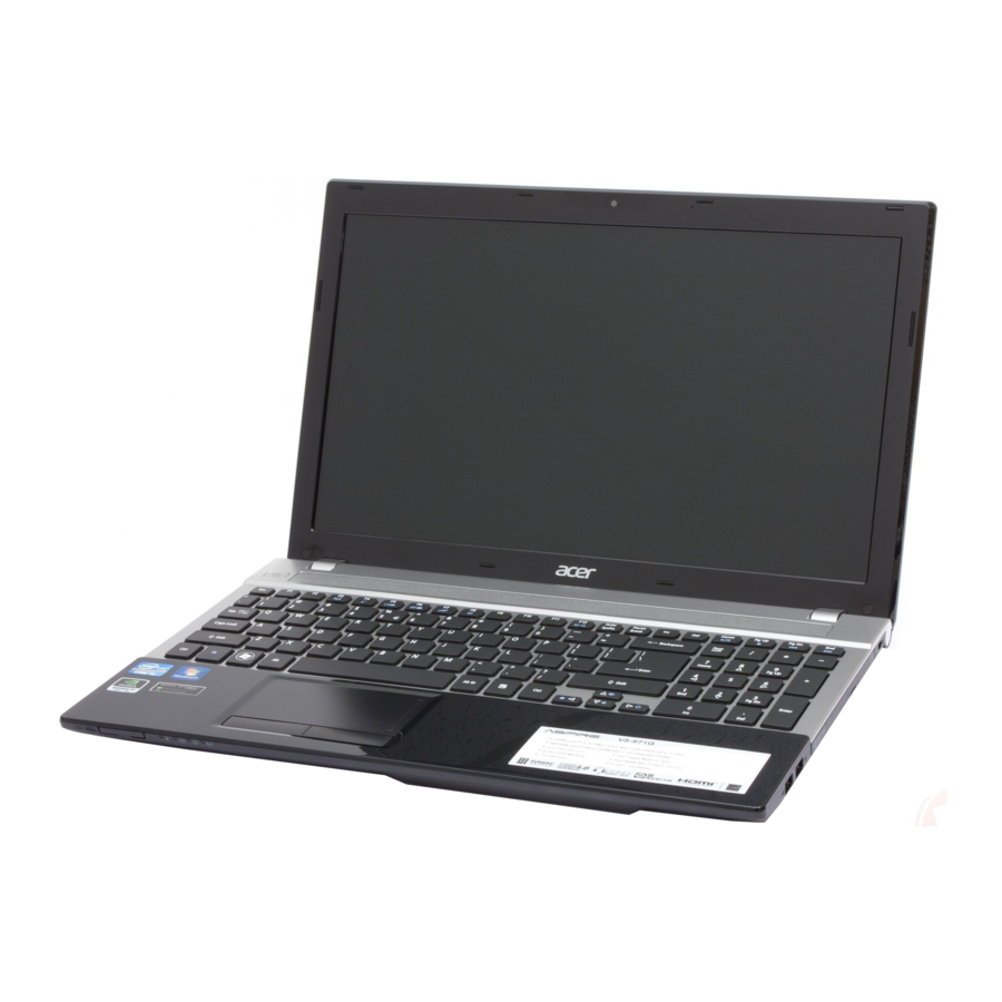 Acer Aspire V3-571G Manuel D'utilisation