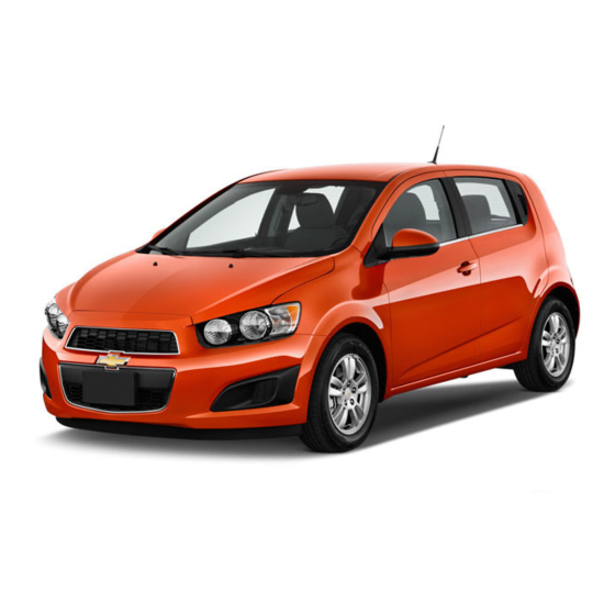 Chevrolet Sonic 2013 Guide Du Propriétaire