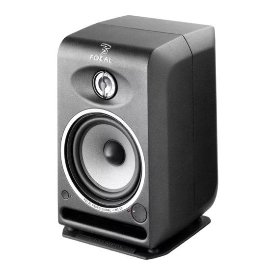 Focal CMS 50 Manuel D'utilisation