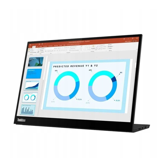 Lenovo ThinkVision M14d Guide D'utilisation