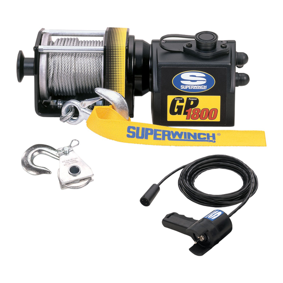 Superwinch GP1800 Manuels