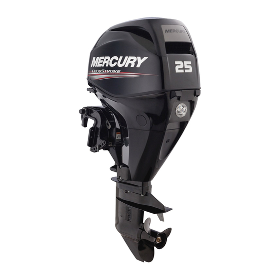 Mercury Marine Fourstroke 25 Mode D'emploi