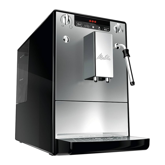 Melitta SOLO MILK E953-102 Mode D'emploi