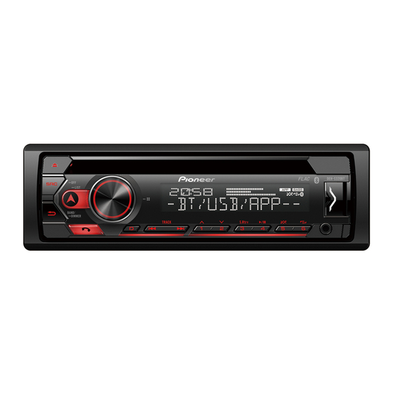 Pioneer DEH-S320BT Mode D'emploi