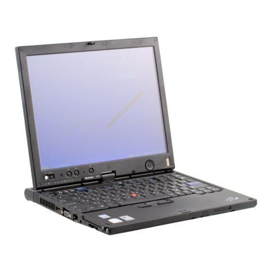 Lenovo ThinkPad X60 Guide De Maintenance Et D'identification Des Incidents