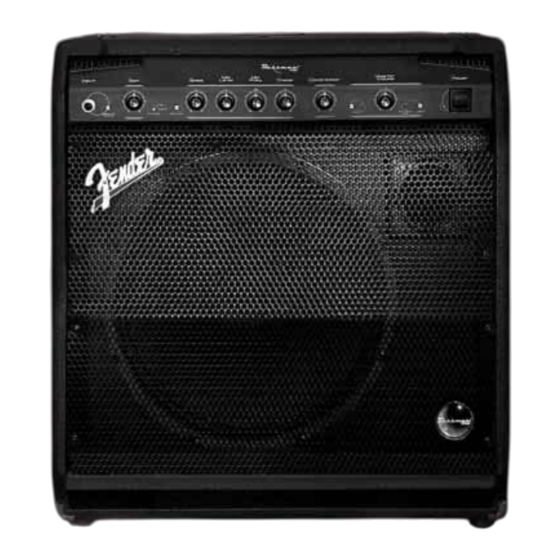 Fender Bassman 100 Mode D'emploi