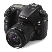 Sony ALPHA 68 Comment Utiliser