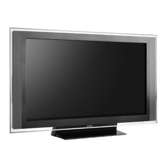 Sony BRAVIA KDL-46X3500AEP Mode D'emploi