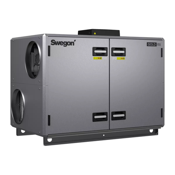 Swegon GOLD RX 100 Instructions D'installation
