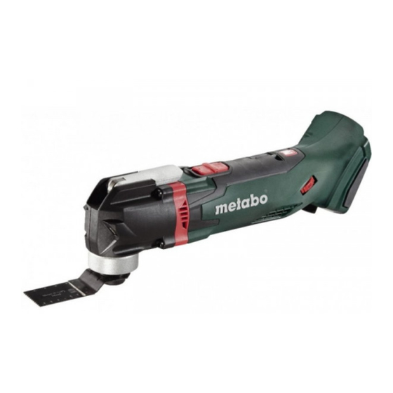Metabo MT 18 LTX Notice Originale