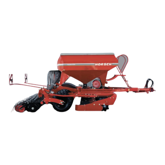 horsch Pronto 3 DC Manuel D'utilisation