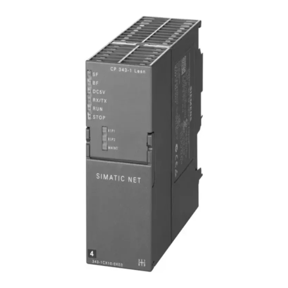 Siemens PROFIBUS CP S7 Manuel De Configuration