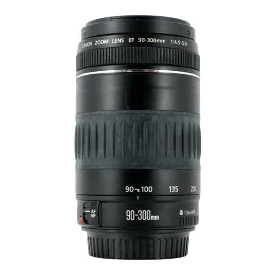 Canon EF80-200mm f/4,5-5,6 II Mode D'emploi