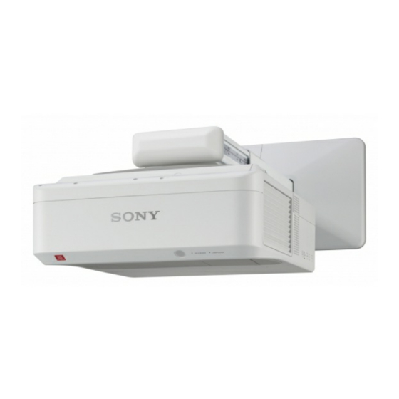 Sony VPL-SW536 Guide De Référence Rapide