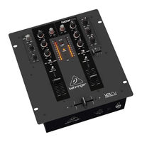 Behringer PRO MIXER NOX101 Manuel D'utilisation