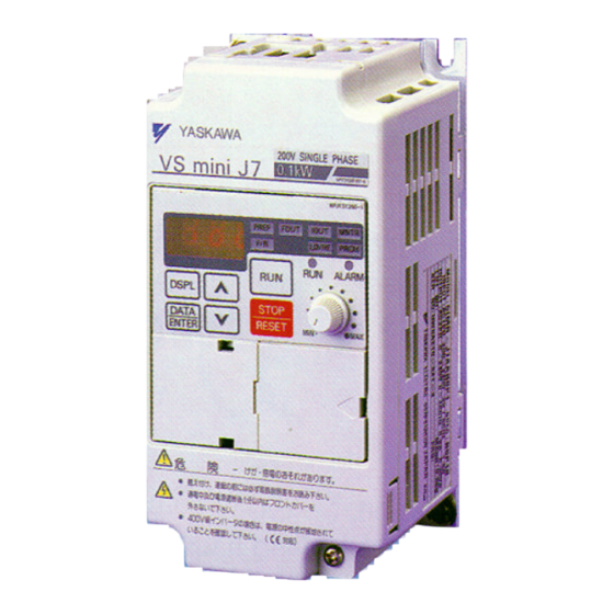 YASKAWA VS mini J7 Série Notice D'utilisation