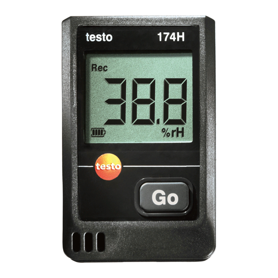 TESTO 174 Manuels