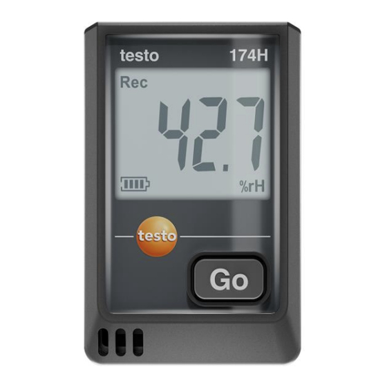 TESTO 174 Mode D'emploi